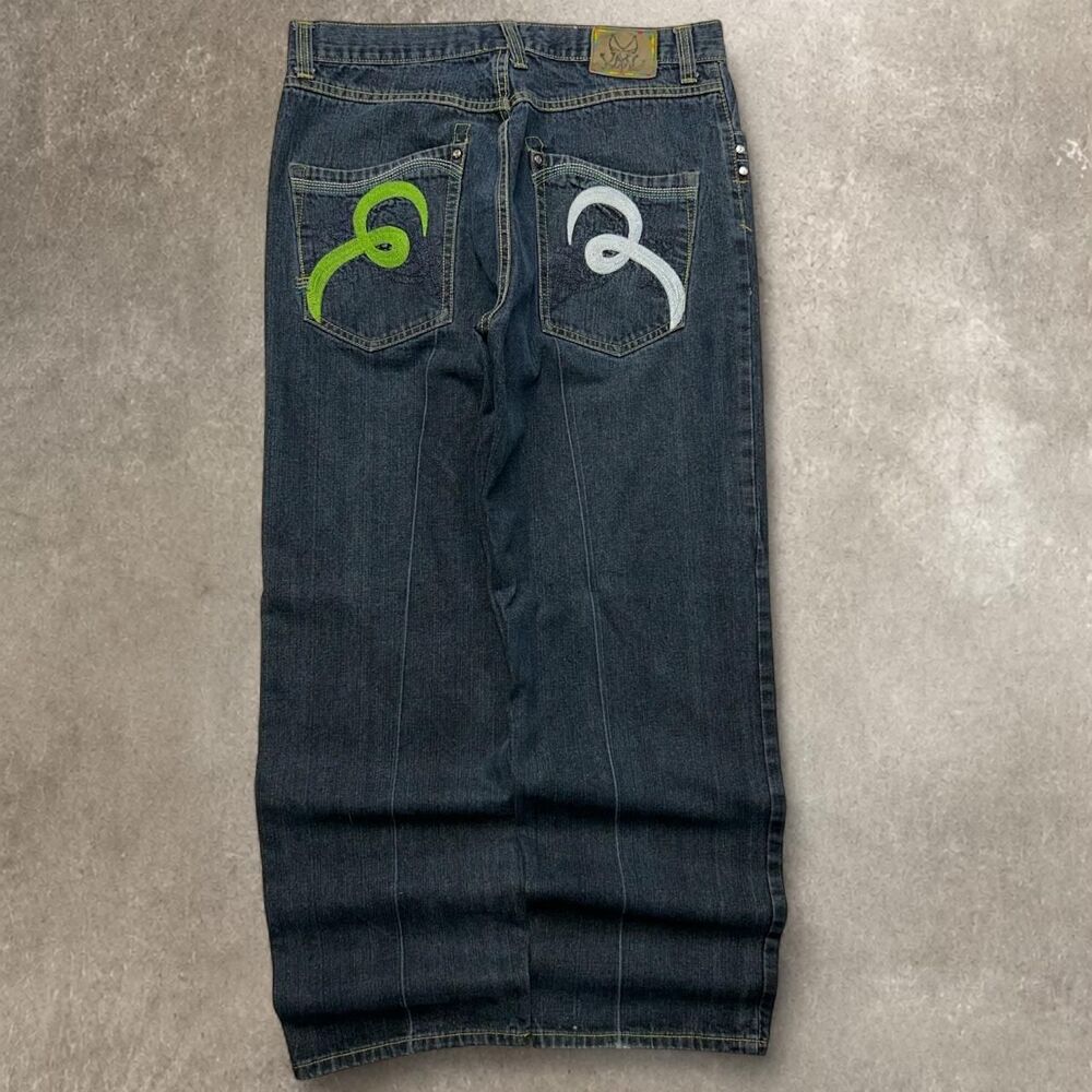 Unbranded Men's Navy and Blue Jeans